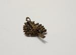 Edwardian Vintage Leaf Rhinestone Brooch
