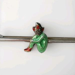 Art Deco Pixie Vintage Brooch