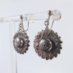 Victorian Silver Drop Earrings with Hollow Design