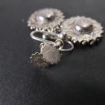 Victorian Silver Drop Earrings with Hollow Design