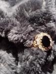 Antique 1.5ct Black Sapphire Diamond Engagement Ring