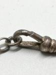 Antique Silver Spinning Fob Pendant with Bloodstone