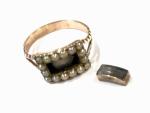 Georgian Mourning Locket Ring, Size N1/2