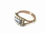 Georgian Mourning Locket Ring, Size N1/2