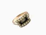 Georgian Mourning Locket Ring, Size N1/2