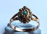 Victorian 9ct Yellow Gold Turquoise Ring, Size L/M