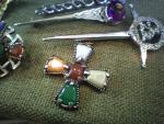 Vintage Scottish Jewellery Brooches and Pendants Lot