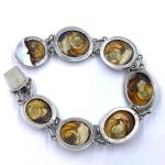 Vintage Silver Shell Bracelet