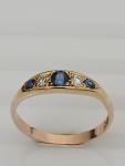 18ct Gold Sapphire and Diamond Five-Stone Ring