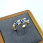 18ct Gold Sapphire and Diamond Antique Ring