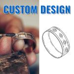 Vintage 14K White Gold Diamond Filigree Wedding Ring