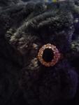 Antique 1.5ct Black Sapphire Diamond Engagement Ring