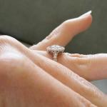 2 Ct Round Diamond Art Deco Engagement Ring