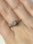18ct Gold & Platinum Diamond Solitaire Ring