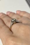 18ct Gold & Platinum Diamond Solitaire Ring