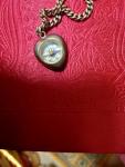 Sterling Silver Heart Pendant Compass Bracelet