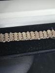 Victorian Silver Book Chain Bracelet, Engraved
