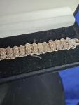 Victorian Silver Book Chain Bracelet, Engraved