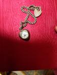 Sterling Silver Heart Pendant Compass Bracelet