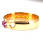 Victorian 22ct Gold Diamond Ruby Wedding Band