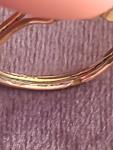 Georgian Gilded Gold Coral Half Hoop Ring