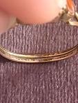 Georgian Gilded Gold Coral Half Hoop Ring