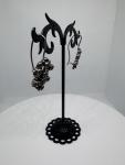 Stunning Antique Silver Ruby Earrings