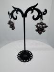 Stunning Antique Silver Ruby Earrings