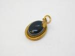 19th Century Gold Agate Snake Pendant