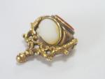 Edwardian Gold Filled Triple Carnelian Watch FOB