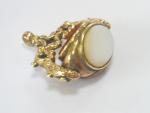 Edwardian Gold Filled Triple Carnelian Watch FOB