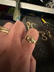 Vintage 9ct Gold Fede Diamond Ring Size Q