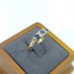 18ct Gold Sapphire and Diamond Antique Ring