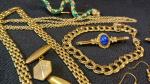 Gold Tone Vintage and Modern Rhinestone Jewelry Lot