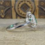 Art Deco 2.50Ct Diamond Engagement Ring in White Gold