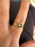 Vintage 9ct Gold Fede Diamond Ring Size Q