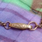 Victorian Rolled Gold Heart Locket Necklace