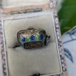 1920s Antique Egyptian Revival Enamel Locket