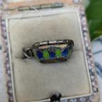 1920s Antique Egyptian Revival Enamel Locket