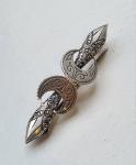 1897 Birmingham Silver Crescent Moon Brooch by P.P&Co