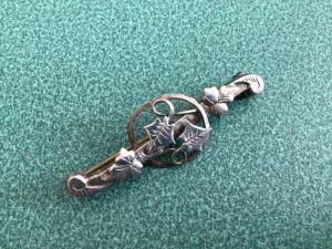 Victorian Sterling Silver Antique Brooch
