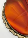 Victorian Vintage Scalloped Banded Agate Brooch