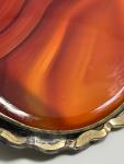 Victorian Vintage Scalloped Banded Agate Brooch