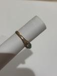 Stunning Vintage 9ct Rose Gold Opal Jade Ring