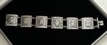 Vintage 900 Silver Aztec-Inca Motif Bracelet