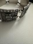 Vintage 900 Silver Aztec-Inca Motif Bracelet