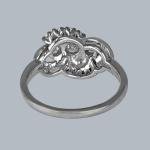 1930s Diamond Cluster Trilogy Engagement Ring