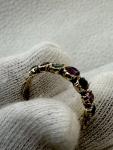 Georgian Emerald and Ruby Gold Ring, Size P