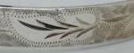 Vintage Art Deco Sterling Silver Hinged Bangle