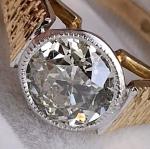 18Ct Gold Diamond Old Cut Antique Solitaire Ring